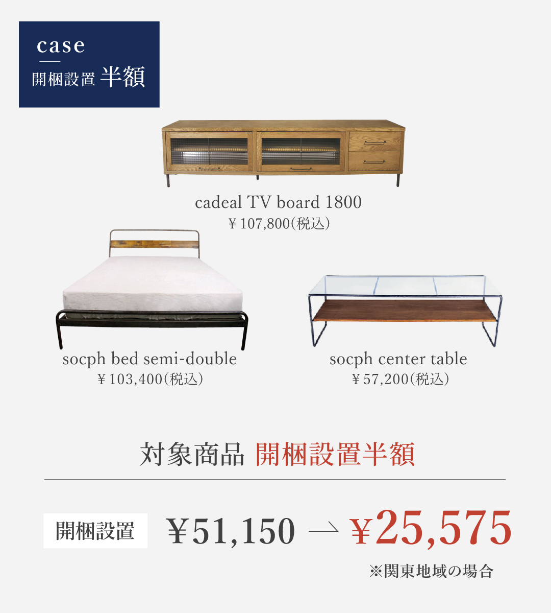 配送料キャンペーン 適用例1