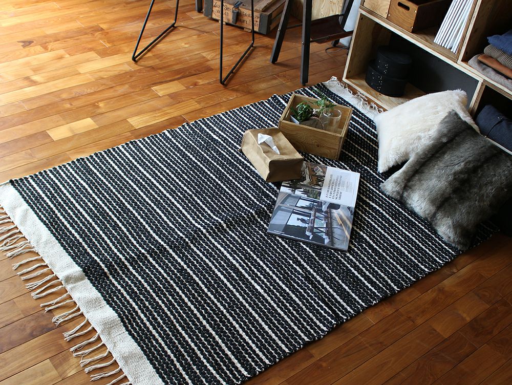 【新品未使用】アデペシュa.depeche cotton rug 丸ラグ ペル ウール ラグ サークル | 家具・インテリア a.depeche