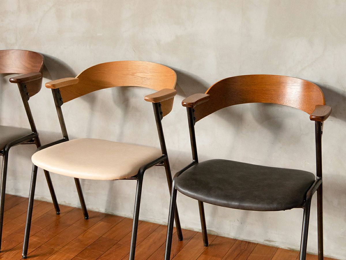 【ky】a depeche（アデペシュ）ダニスショートアームチェア ダニス ショートアームチェア アーム ウォルナット - a.depeche