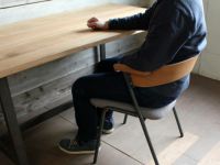 ダイニング アイアン 【10％OFF】ダニス ショートアームチェア アーム