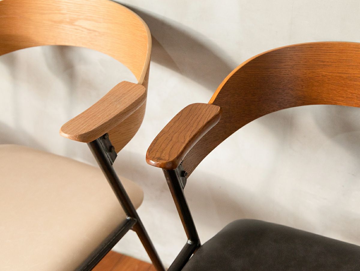 ダイニング アイアン 【10％OFF】ダニス ショートアームチェア アーム