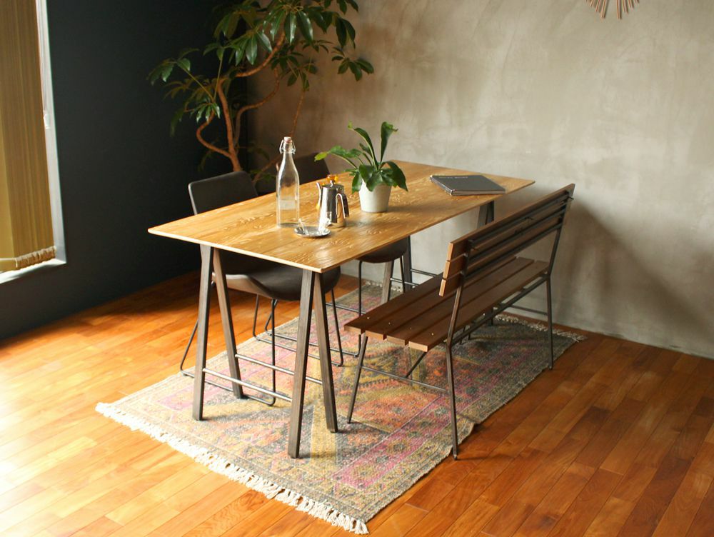 a.depeche プロック DIY クラフトアートダイニングテーブル 1200 ダイニングテーブル プロック DIY クラフト アート ダイニングテーブル