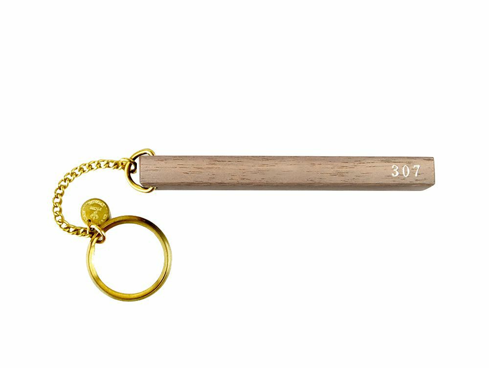 ピクス ウッド ホテル キーホルダー 片面箔押し 既製品タイプ