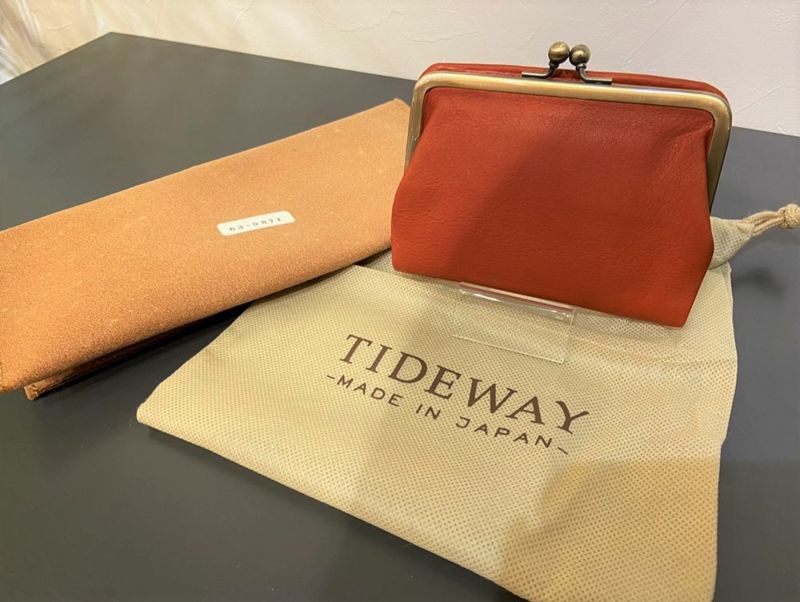 福岡店 直送品] TIDEWAY がま口財布 レッド | 家具・インテリア a