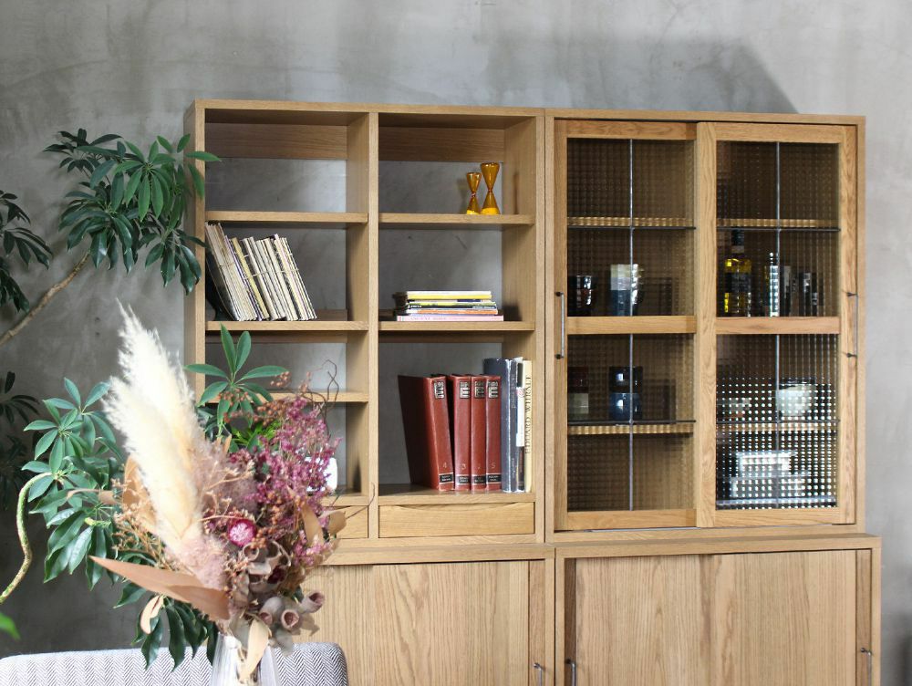 カデル ブックケース オープンウィズドロワー