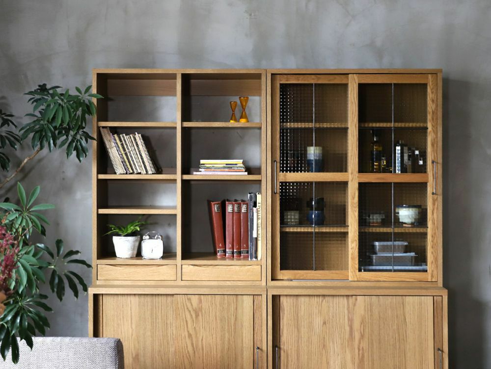 カデル ブックケース ガラスドア