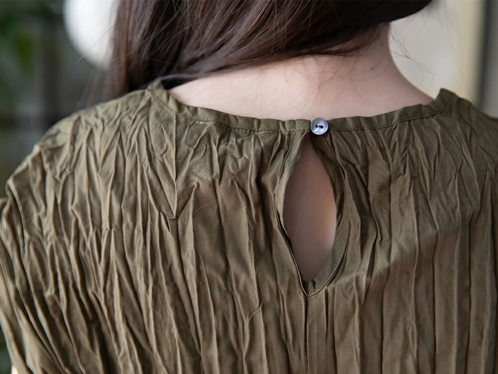 取扱終了]クリンクル フレンチ スリーブ ブラウス | 家具・インテリア