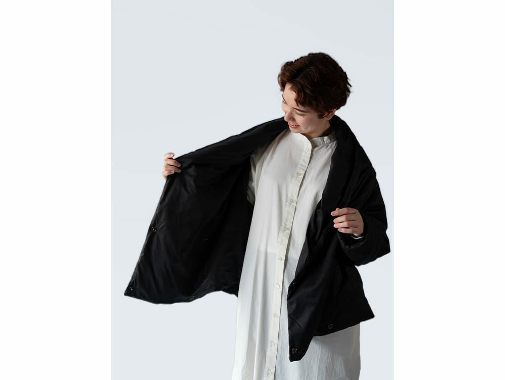 ショールカラーダウンジャケット - a.depeche(アデペシュ)