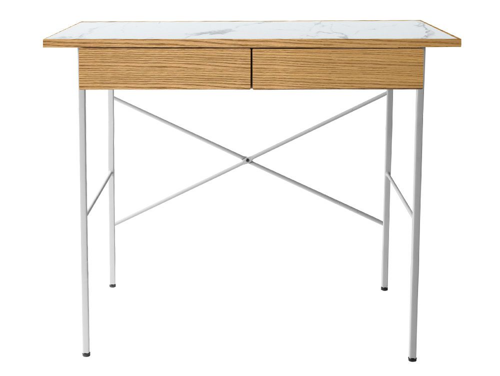 送料無料】ポル デスク 900 ワイド ユロップグレー - a.depeche