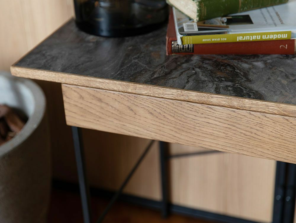 ポル デスク 1200 ワイド ユロップグレー - a.depeche(アデペシュ)