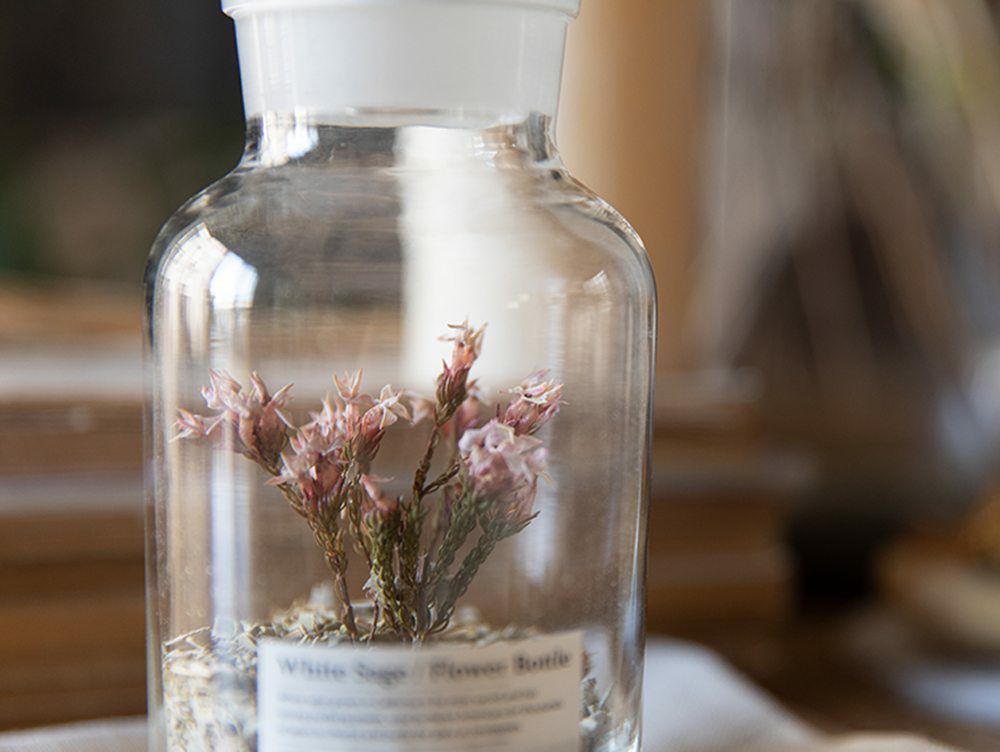 ホワイトセージフラワーボトル | 家具・インテリア a.depeche