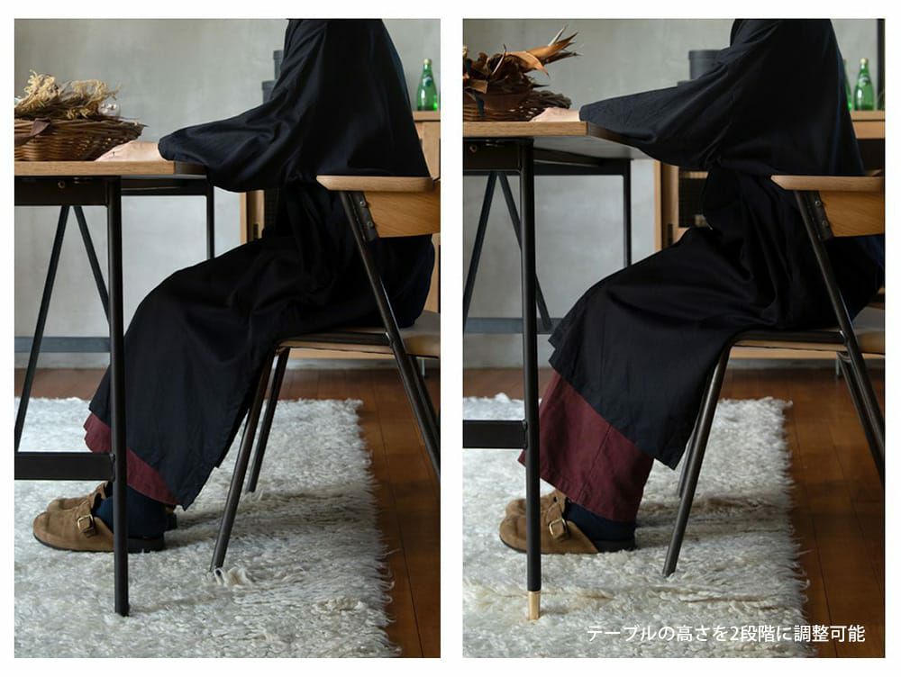 ポル ダイニングテーブル 1450 マットブラック