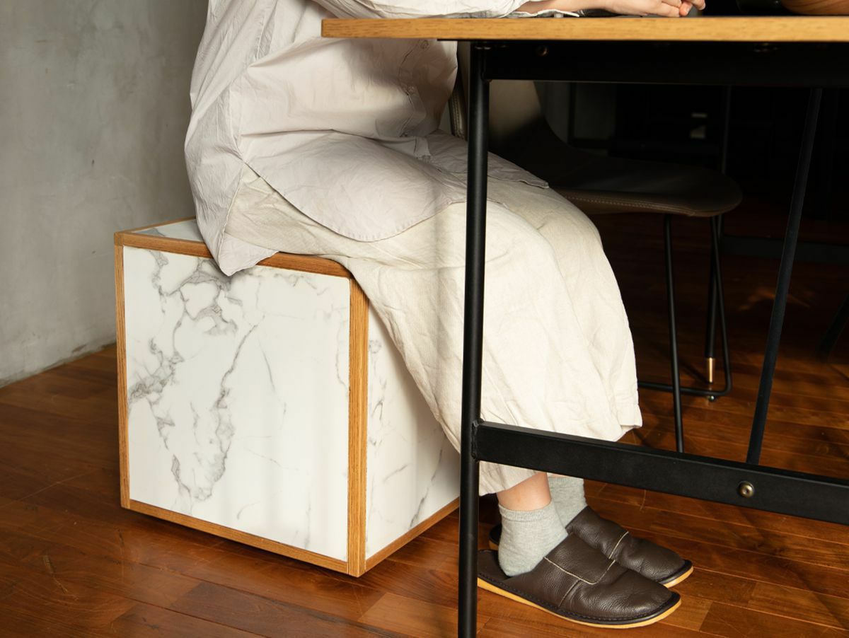 ポル ブロック キャスター スツール