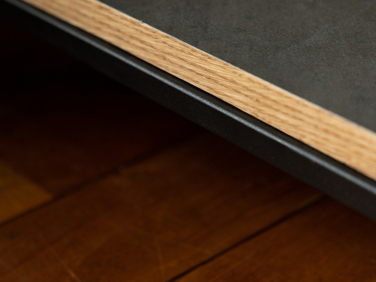 あべしV12T-R68C(ブラック) TVK-74おまけ付き ChaletPosh Rustic Farmhouse TV Console with Clear Acrylic Doors
