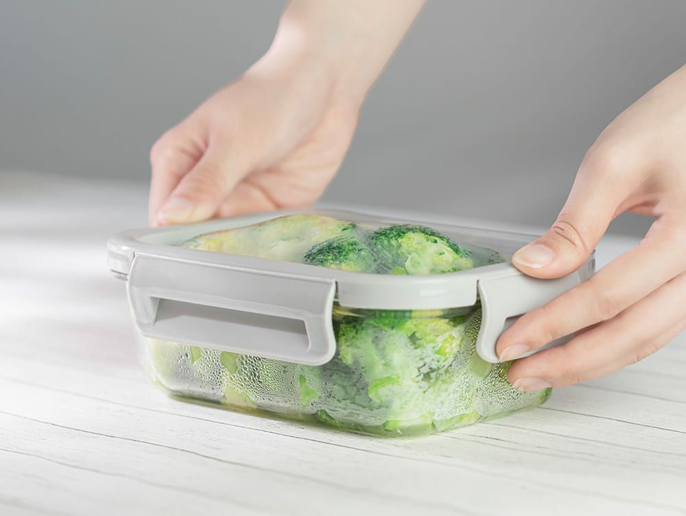 nikii 耐熱ガラス保存容器（シリコン蓋）グレー | 家具・インテリア a