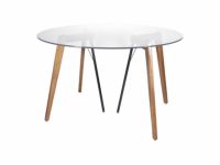 outlet]Gノット ガラス テーブル 1200 ラウンド - a.depeche(アデペシュ)