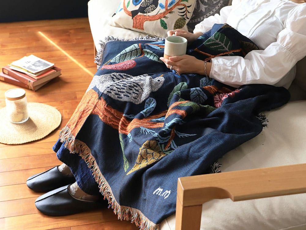 松尾ミユキ タペストリーラグ｜Tapestry rug ブランケット ラグ