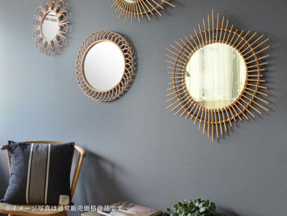 rotta rattan mirror etoile L トップ 鏡 rotta rattan mirror etoile