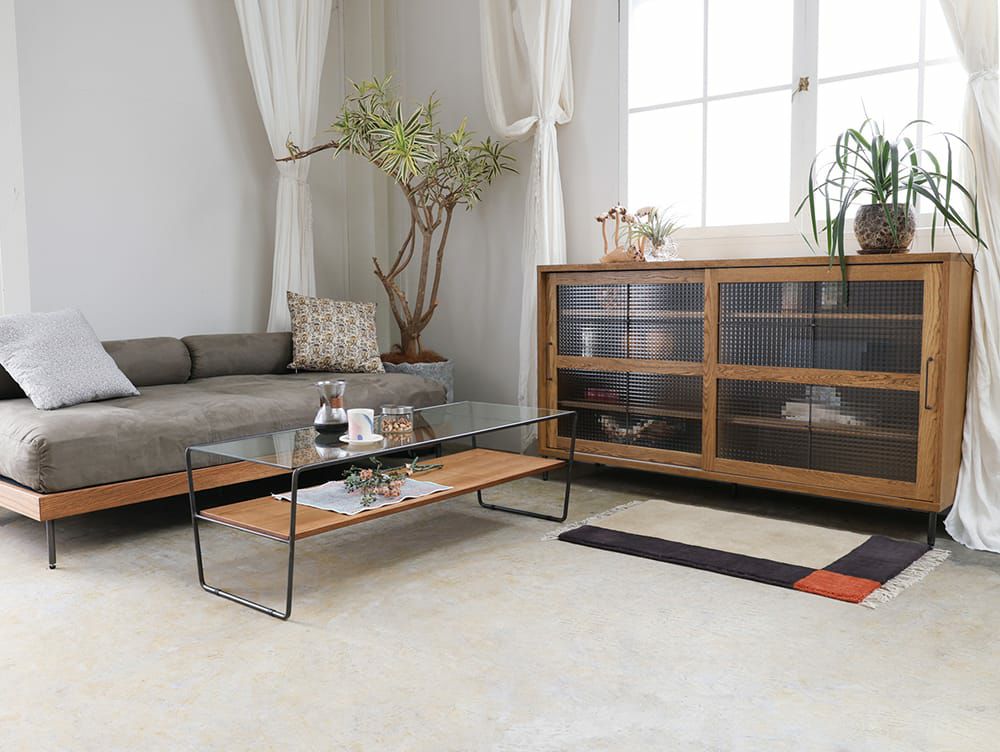 カデル スライドガラスローボード 1500 - a.depeche(アデペシュ)